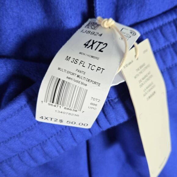 Adidas Track Pants 4Xl Tall New Poly Performance Stretch Drawstring S - Picture 8 of 11